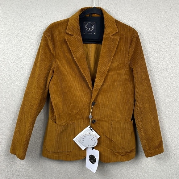 NWT T Jacket by Tonello Mens Velvet Ribbed Blazer Jacket Sport Coat Sz M - Picture 1 of 12